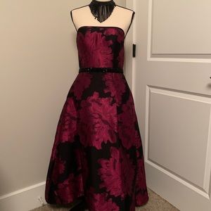 NWOT - WHBM Strapless Hi Low Cocktail Dress